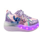 Tenis Patín Stitch Niña 9006 Luces Rueda Retráctil 18-22