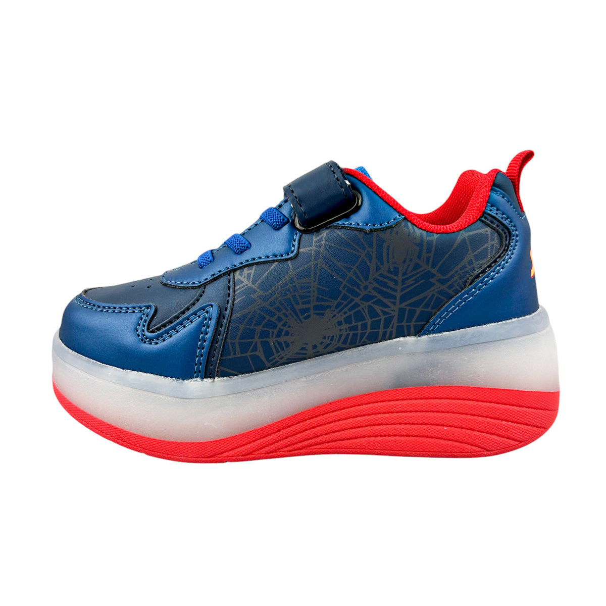 Tenis Patín Spiderman Niño 9007 Luces Rueda Retractil 18-22