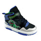 Tenis Dinoworld Niño 6201 T Rex Luces Contactel Azul Negro