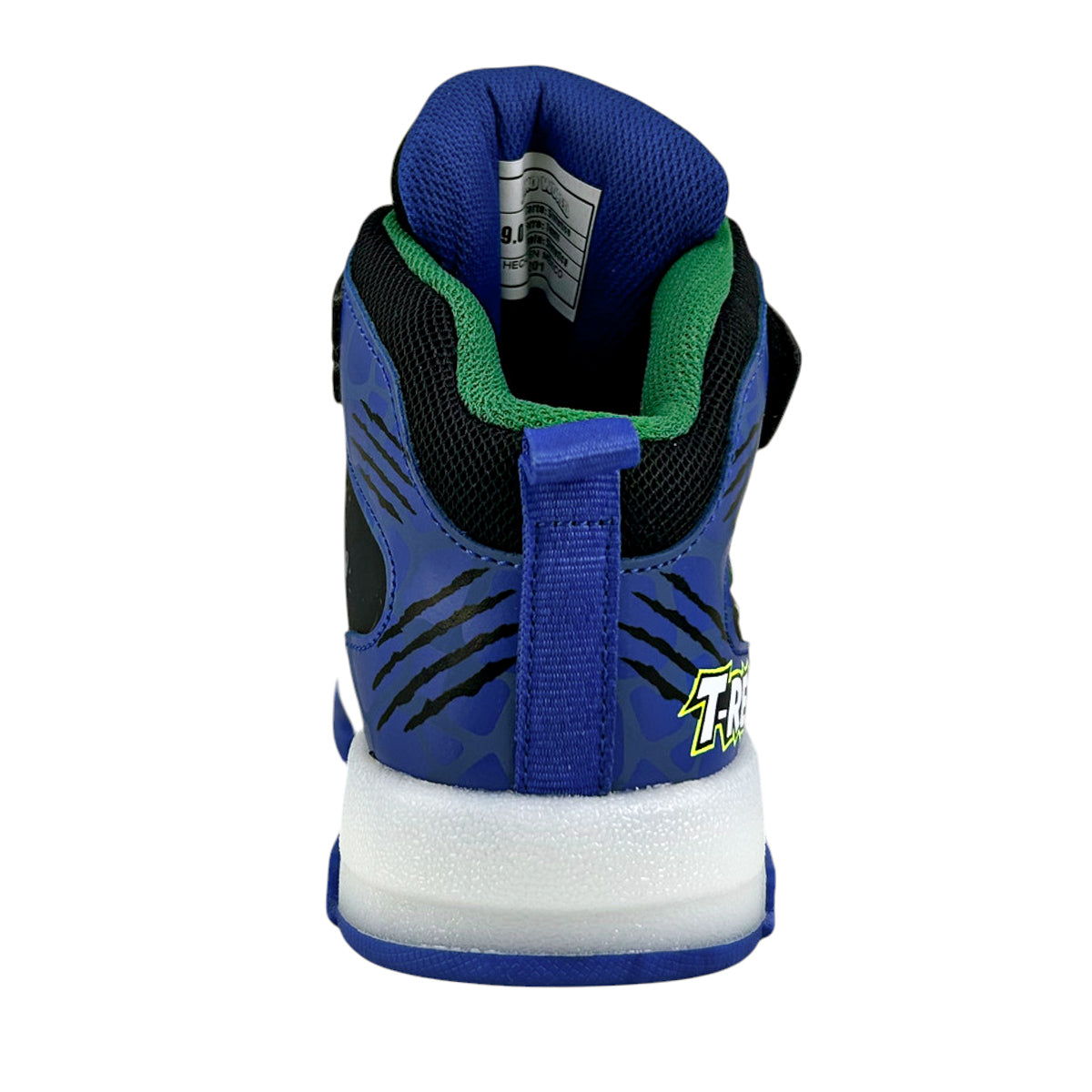 Tenis Dinoworld Niño 6201 T Rex Luces Contactel Azul Negro