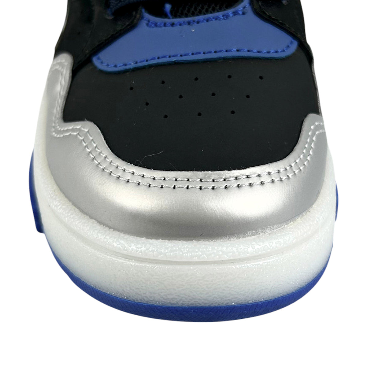 Tenis Dinoworld Niño 6201 T Rex Luces Contactel Azul Negro
