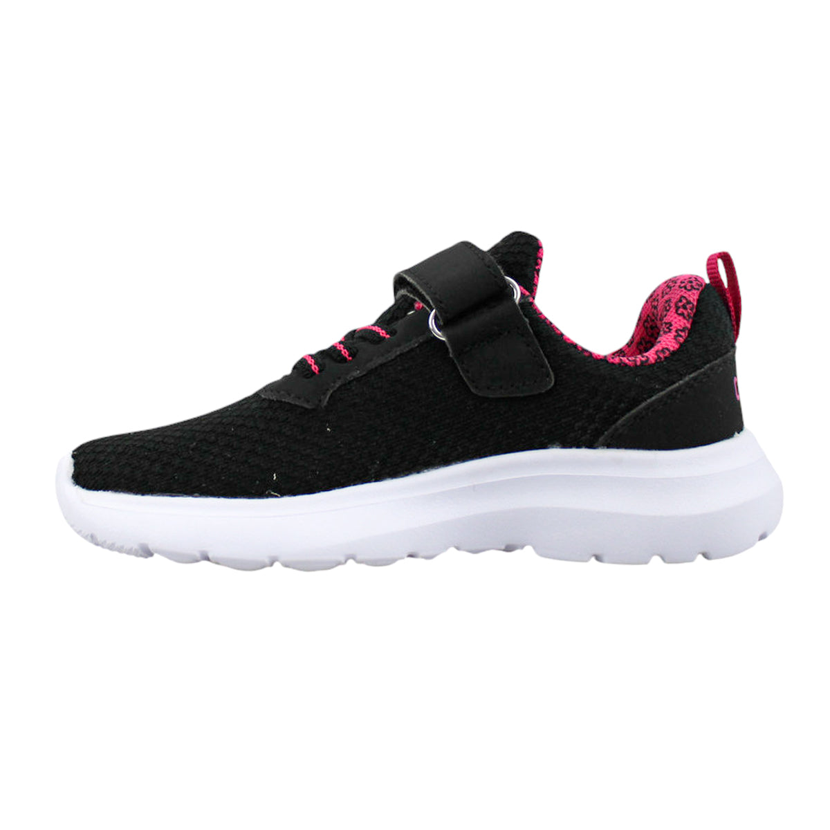 Tenis Niña Charly Kids 1065606 Ligeros Negro Fiusha 15-21