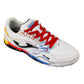 Tenis Fútbol Rápido Hombre Joma Fsw2476tf Turf Blanco Rojo