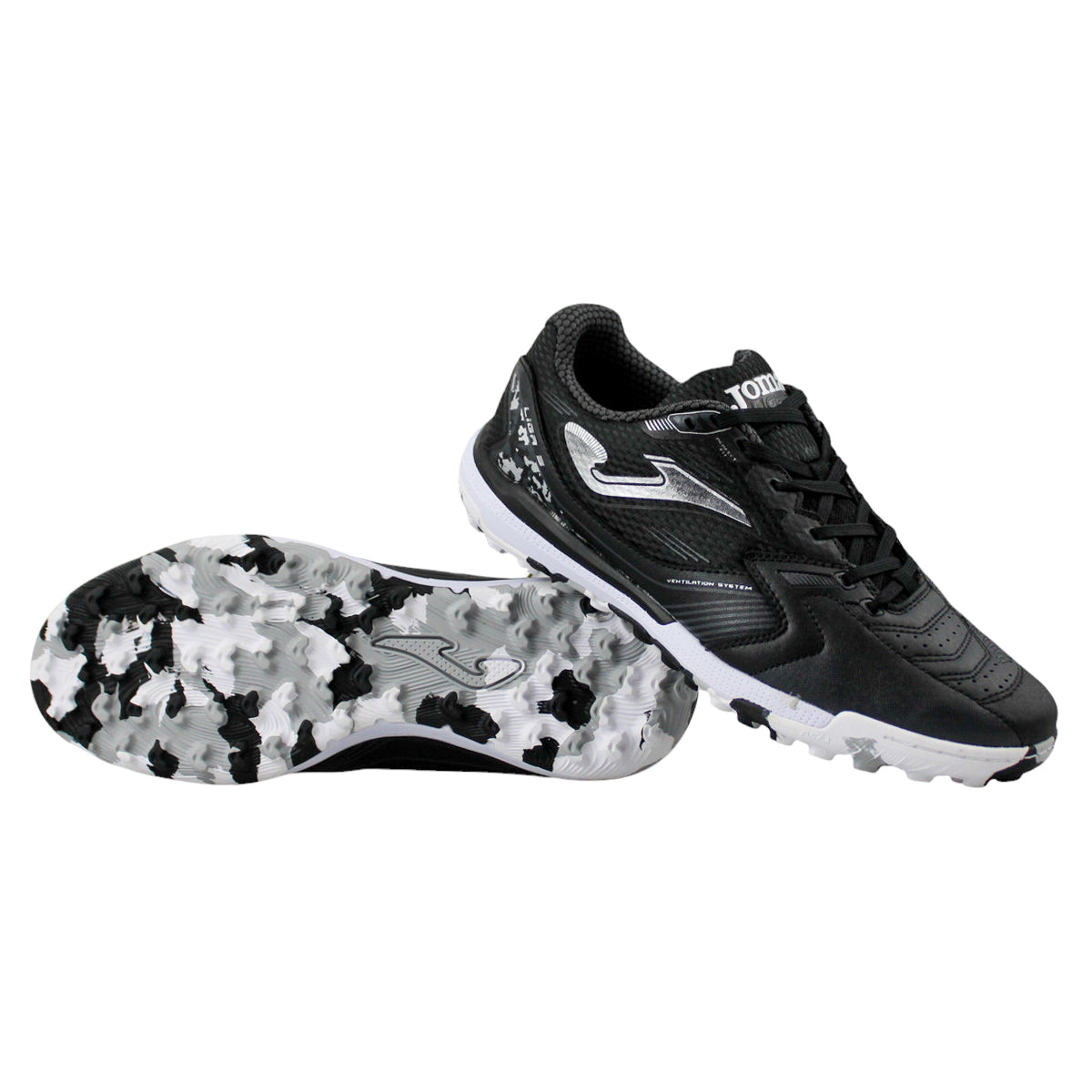 Tenis Fútbol Rápido Hombre Joma Ligw2401tf Turf Negro Oro