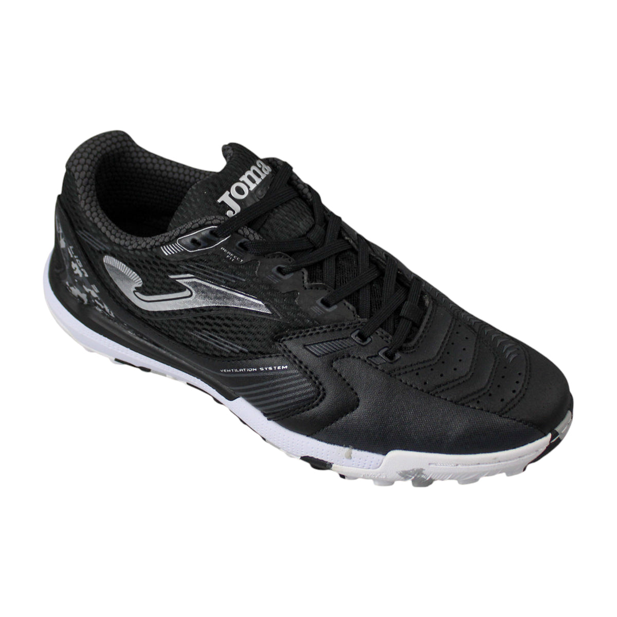 Tenis Fútbol Rápido Hombre Joma Ligw2401tf Turf Negro Oro