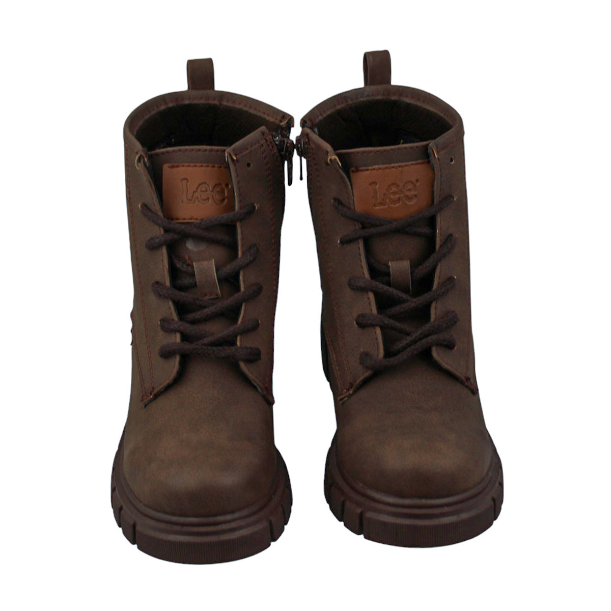 Botas Mujer Lee Le6450 Plataforma Urbanas Chunky Cafés