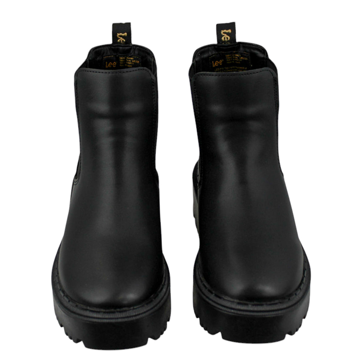 Botines Mujer Lee Le5750 Plataforma Urbanos Chelsea Negros