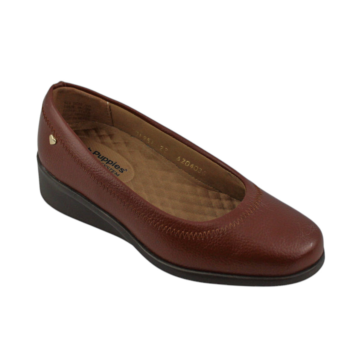 Zapatos Confort Mujer Hush Puppies Hp01951 Piel Cognac