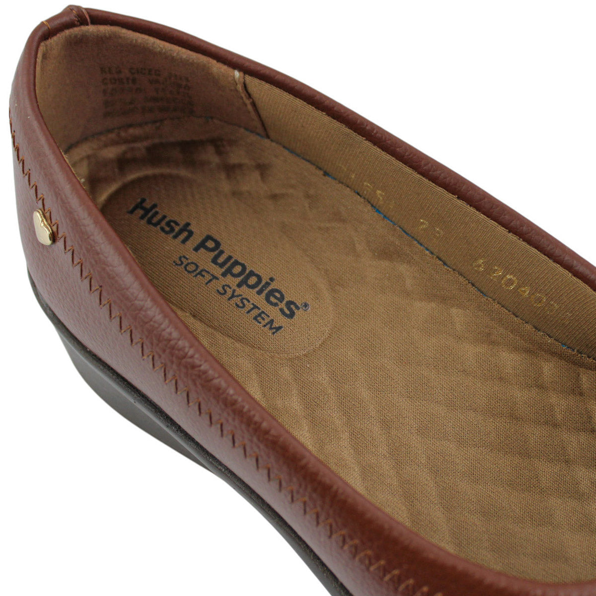 Zapatos Confort Mujer Hush Puppies Hp01951 Piel Cognac