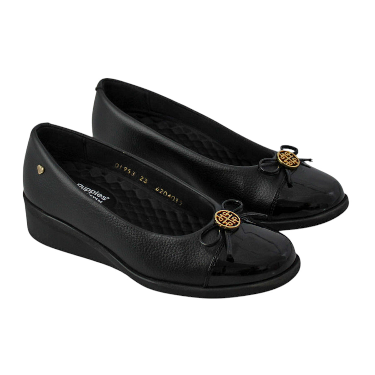 Zapatos Confort Mujer Hush Puppies Hp01953 Piel Negro