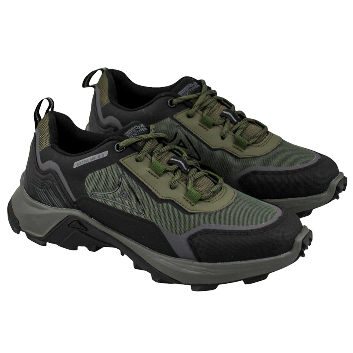 Tenis Outdoor Hombre Pirma 1315 Hiking Todo Terreno Verde
