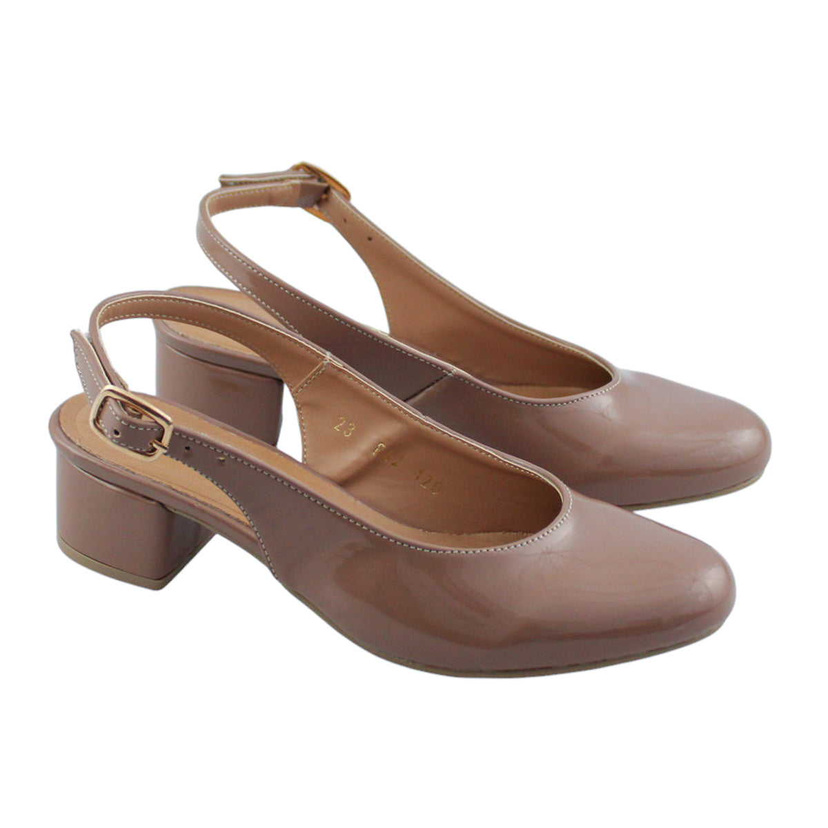 Zapatillas Vestir Mujer Omar Alex 420 Tacón Bajo Charol