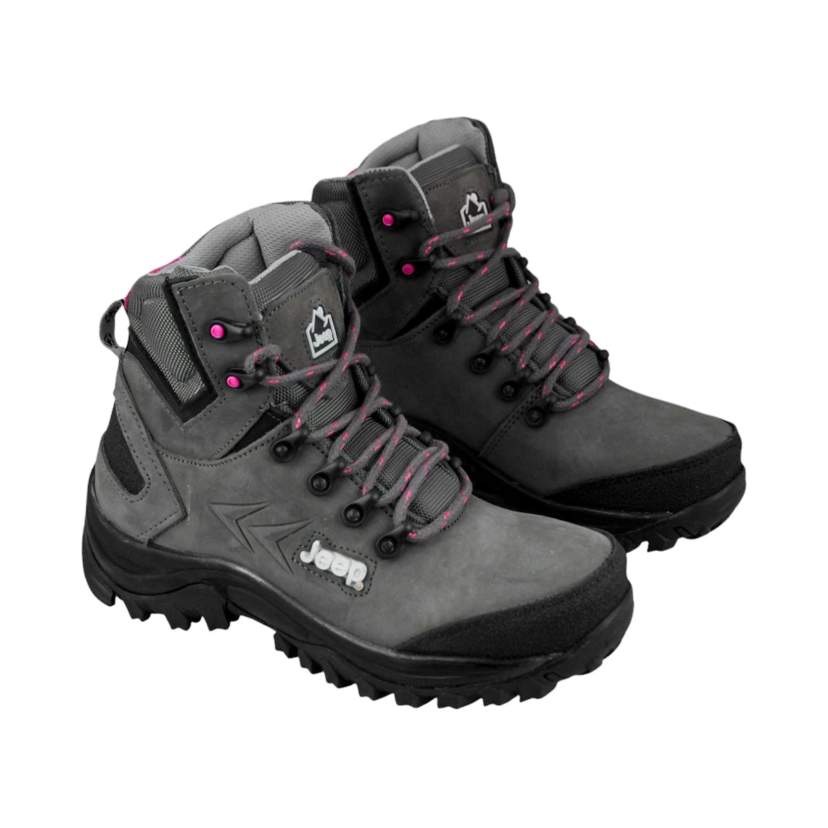 Botas Trabajo Mujer Jeep Je51301 Piel Casco Oxford Fiusha