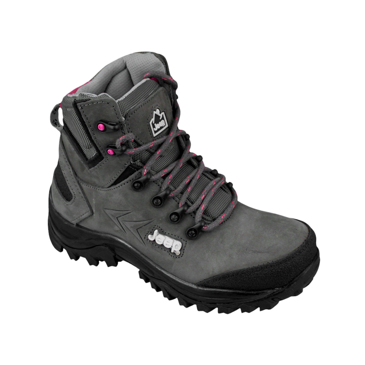 Botas Trabajo Mujer Jeep Je51301 Piel Casco Oxford Fiusha