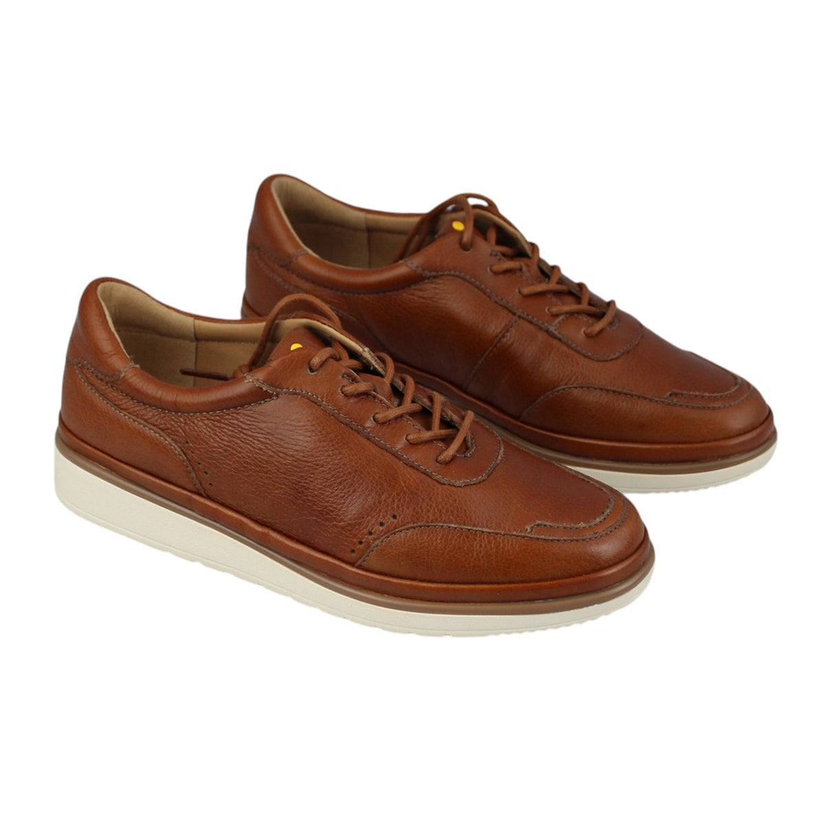 Tenis Casuales Mujer Quirelli 303301 Piel Cómodos Café Tan