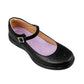 Zapato Escolar Niña Yuyin 25470 Flats Piel Negro 18-21