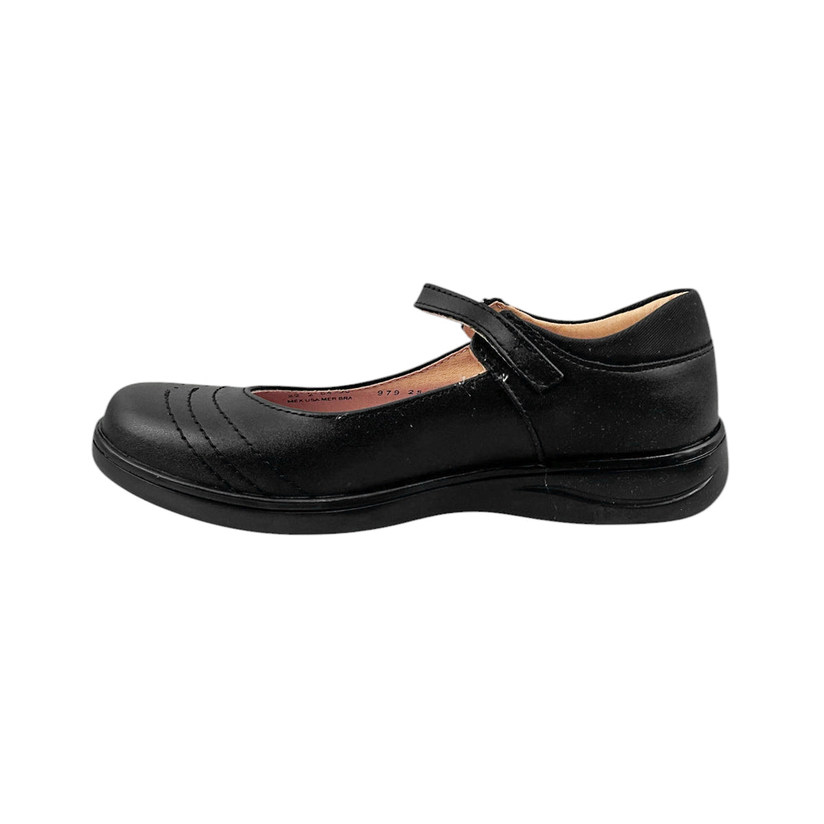 Zapato Escolar Niña Yuyin 25470 Flats Piel Negro 18-21