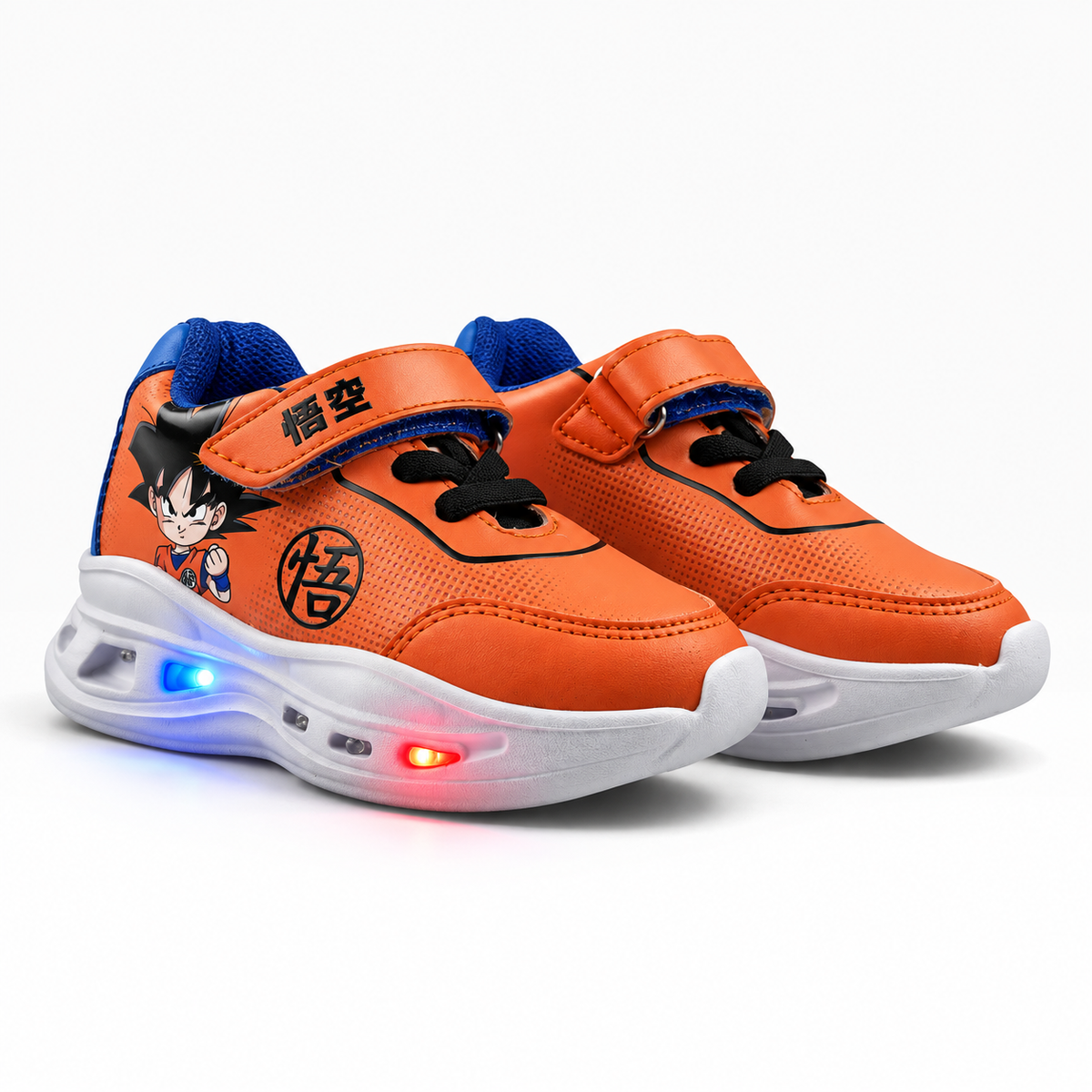 Tenis Dragon Ball Niño 34401 Luces Contactel Naranja 14-17