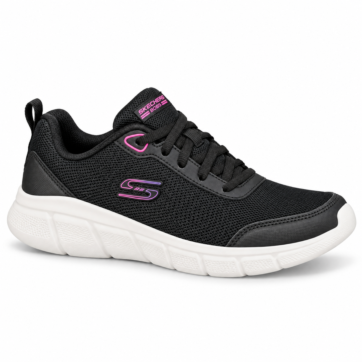Tenis Skechers Mujer 896465mx Bobs Flex Memory Foam Negro