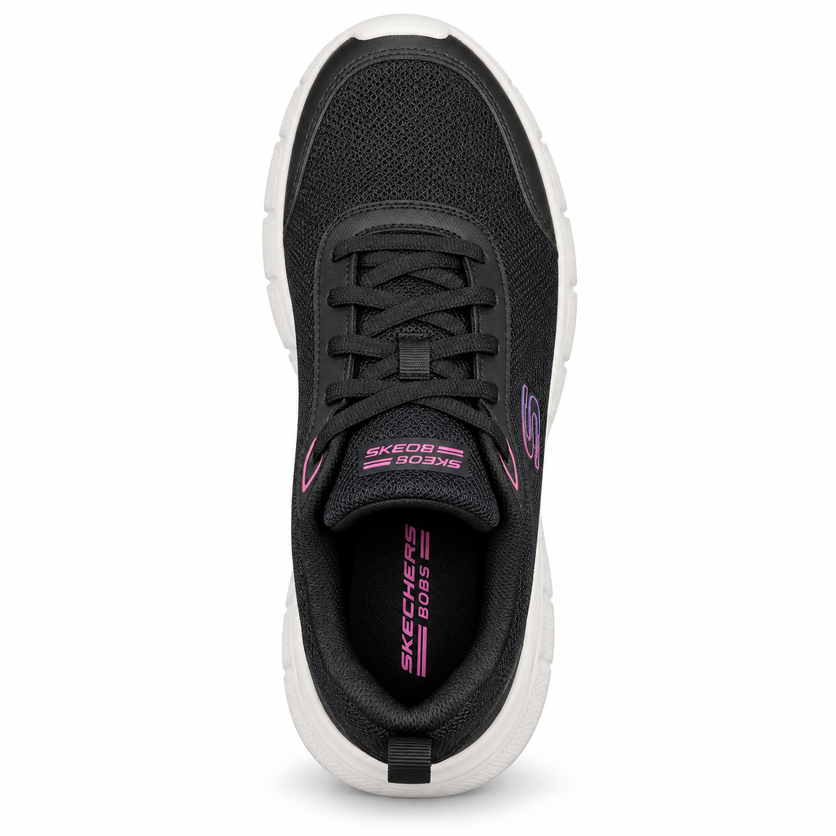 Tenis Skechers Mujer 896465mx Bobs Flex Memory Foam Negro