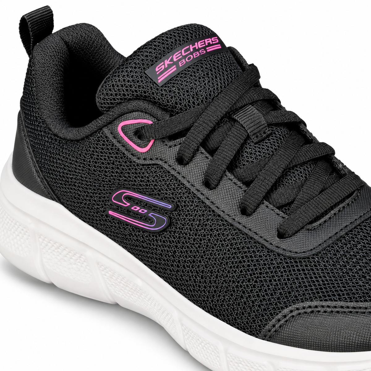 Tenis Skechers Mujer 896465mx Bobs Flex Memory Foam Negro