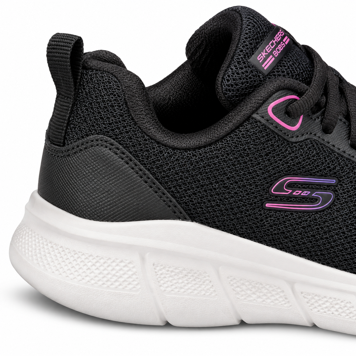 Tenis Skechers Mujer 896465mx Bobs Flex Memory Foam Negro