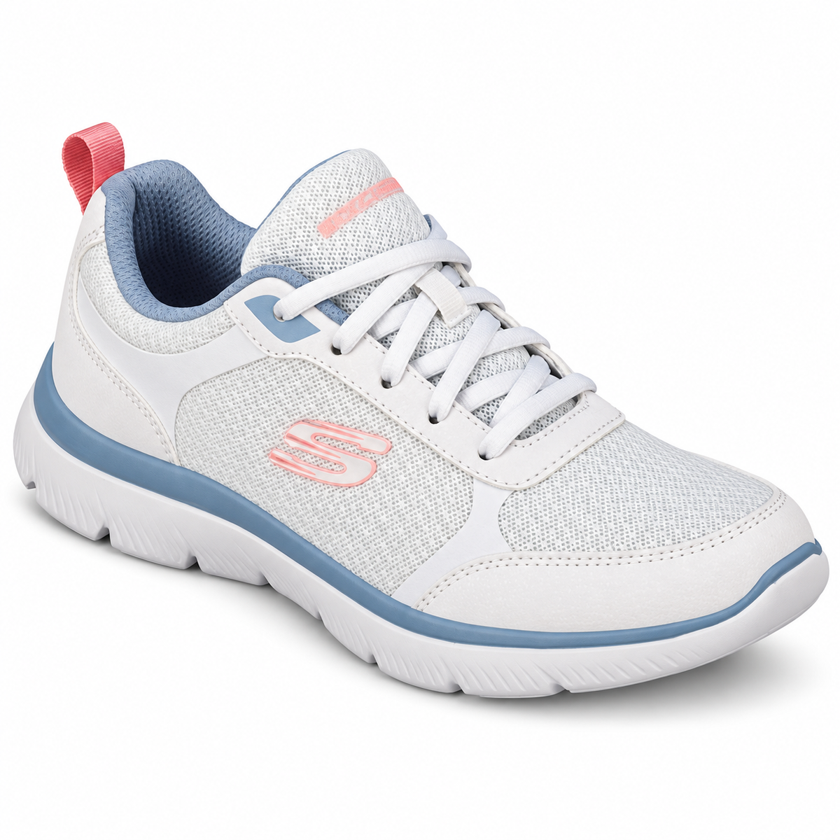 Tenis Skechers Mujer 896466mx Summits Memory Foam Blancos