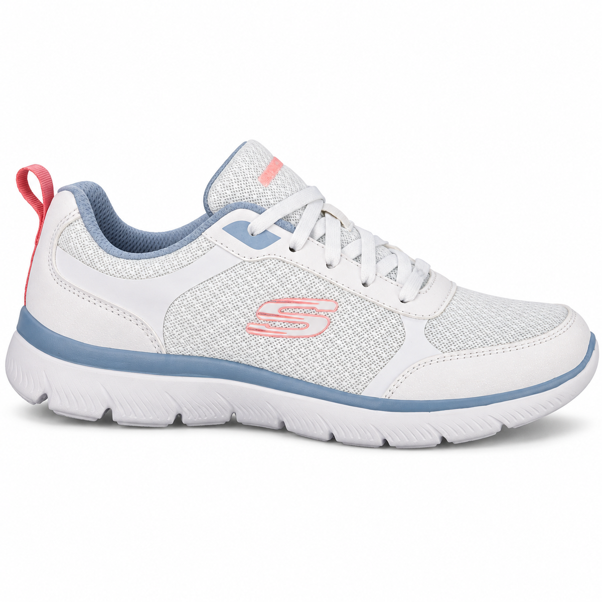 Tenis Skechers Mujer 896466mx Summits Memory Foam Blancos