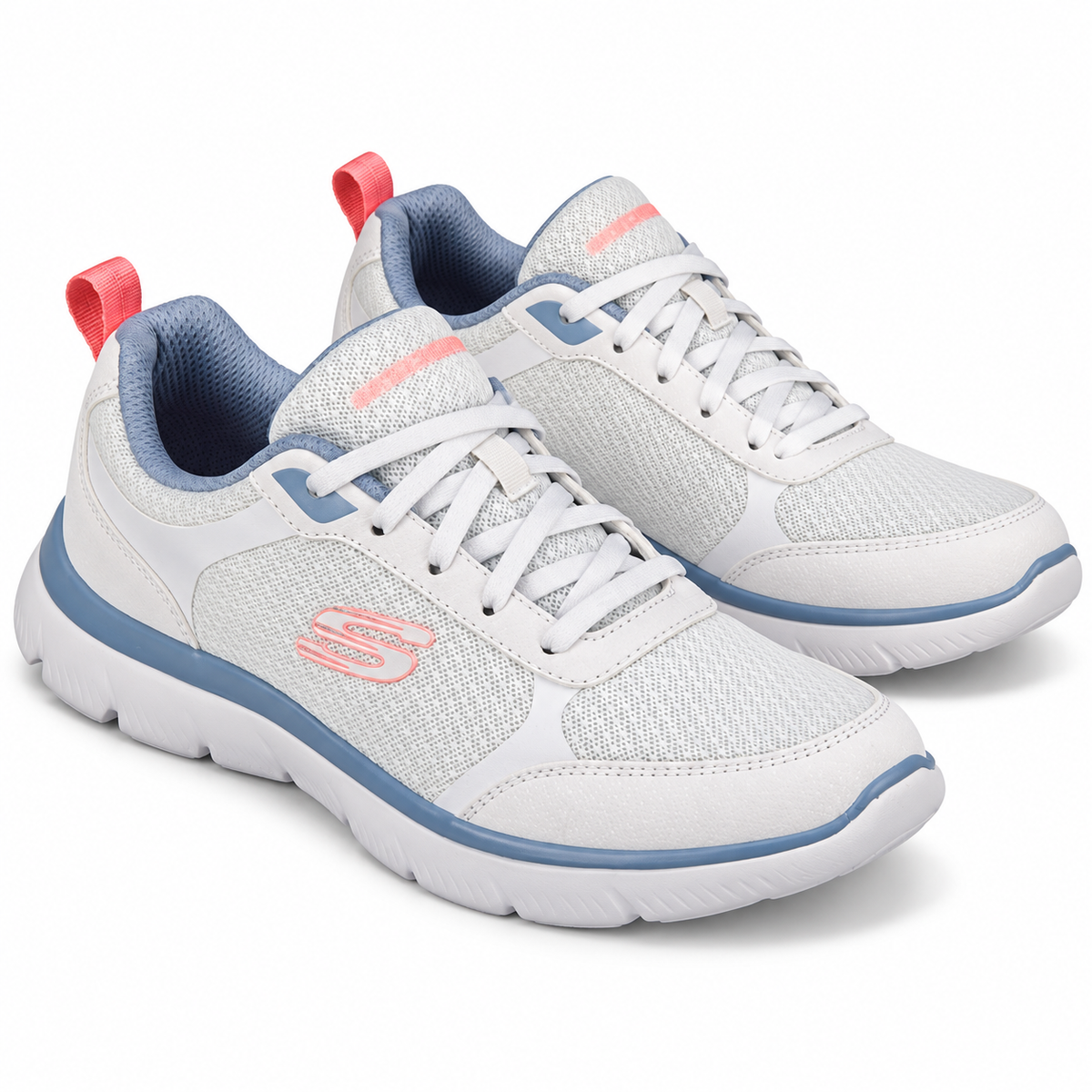 Tenis Skechers Mujer 896466mx Summits Memory Foam Blancos