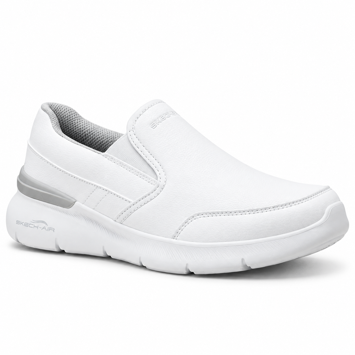 Tenis Skechers Mujer 21015mx Wht Slip On Skech-air Blancos