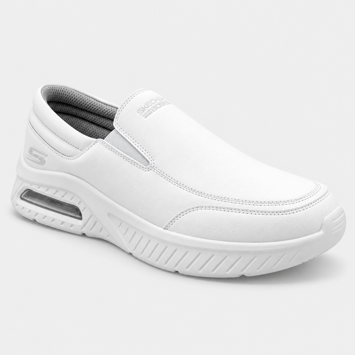 Tenis Skechers Mujer 21015mx Wht Slip On Skech-air Blancos
