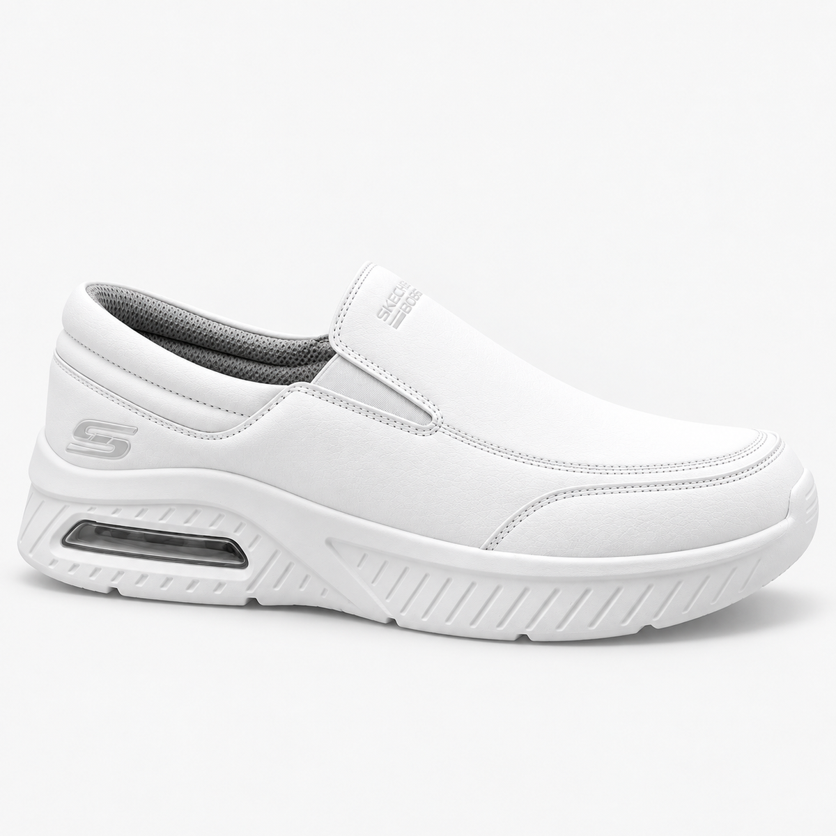 Tenis Skechers Mujer 21015mx Wht Slip On Skech-air Blancos