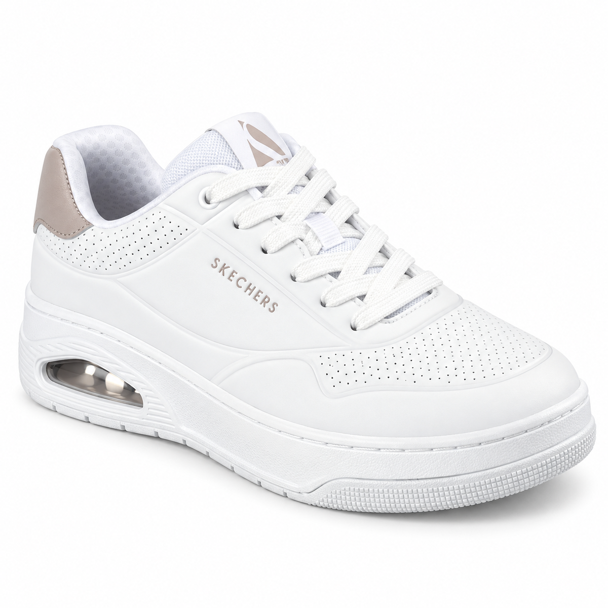 Tenis Skechers Mujer 177705 Uno Court Skech-air Blancos