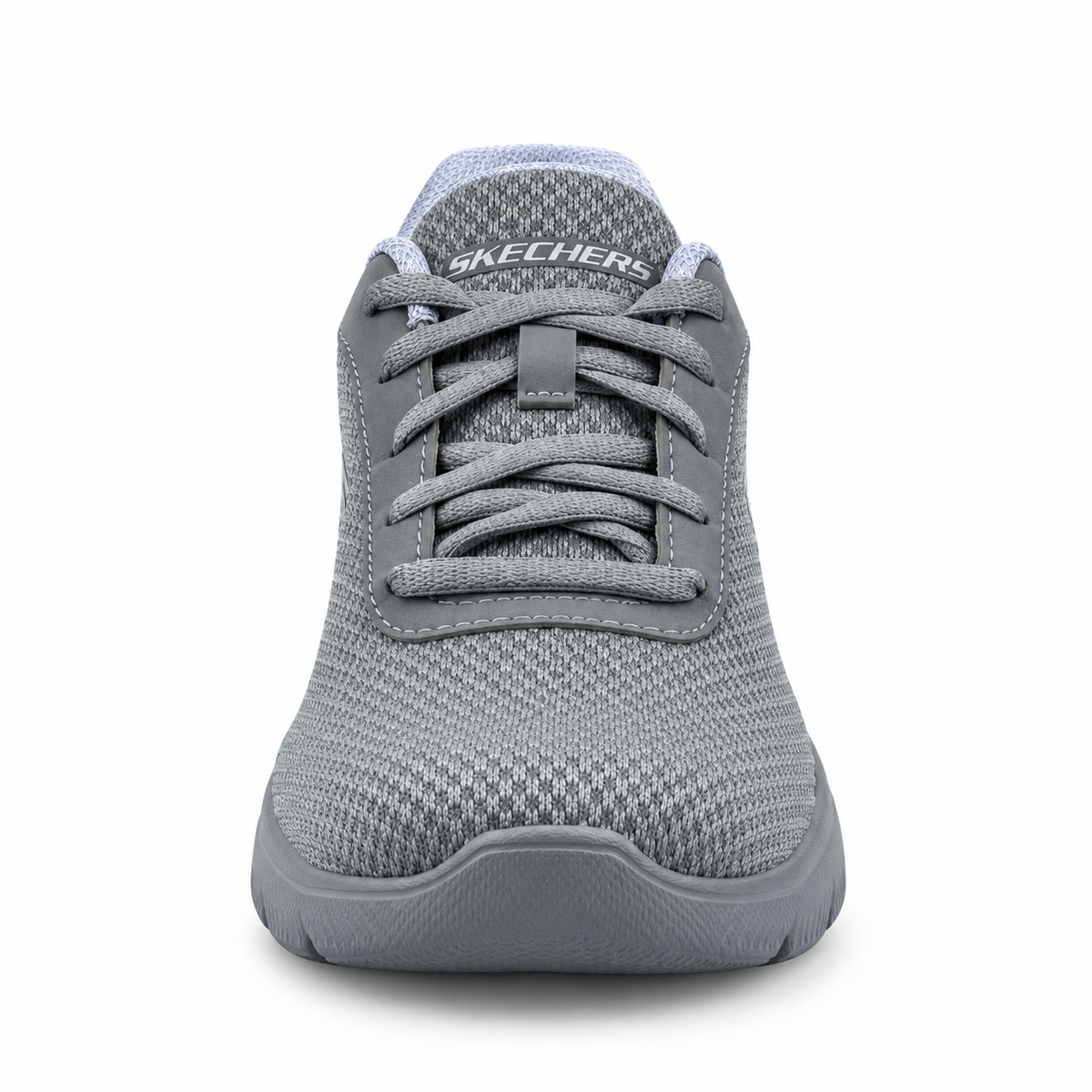 Tenis Skechers Mujer 21009mx Gybl Memory Foam Gris Azul