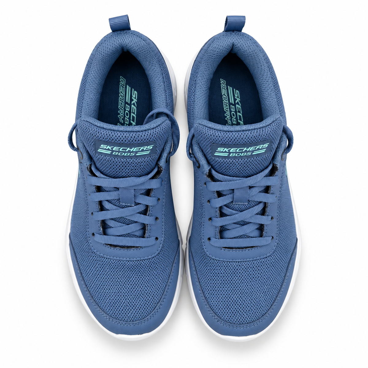 Tenis Skechers Mujer 896465mx Bobs B Flex Memory Foam Azul