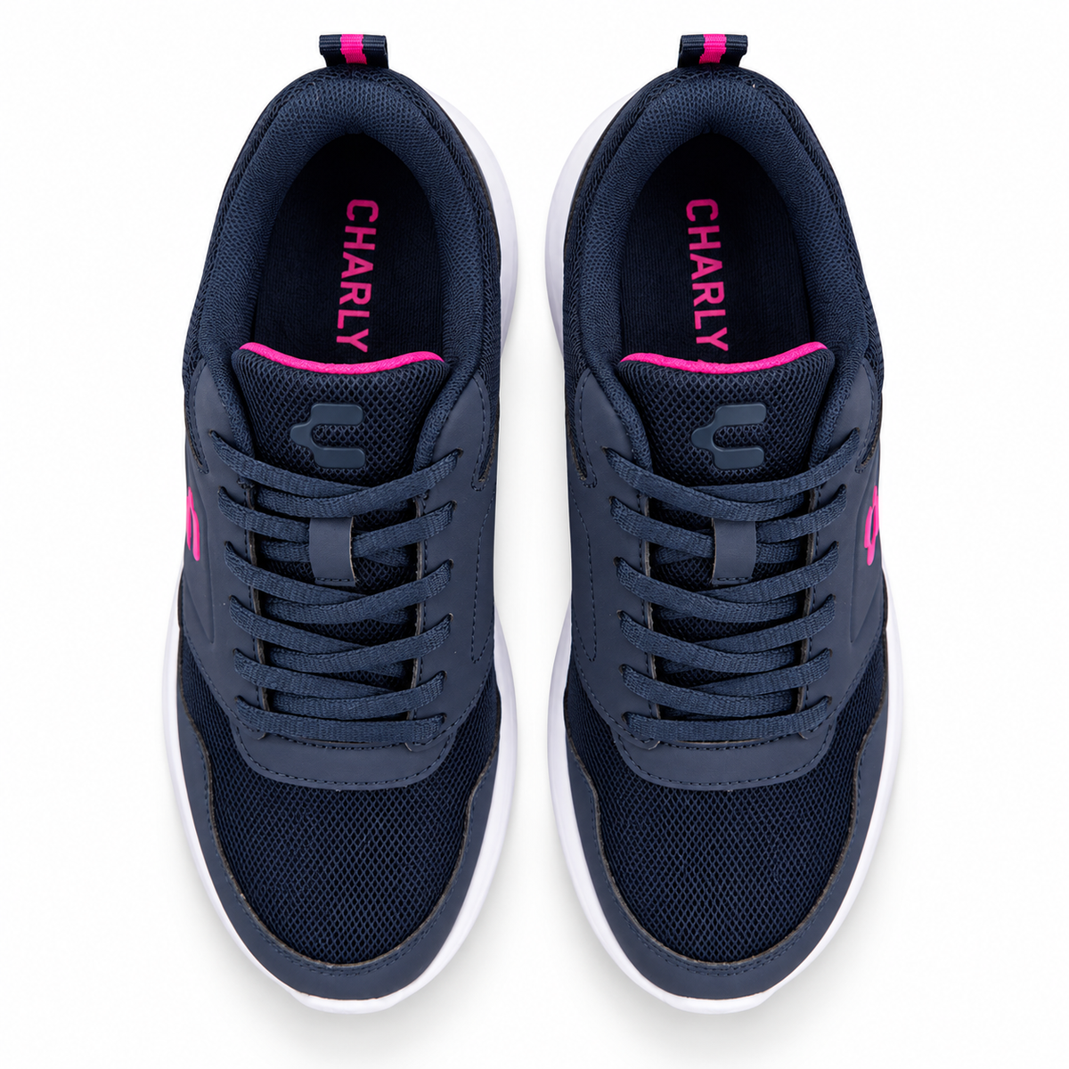Tenis Charly Mujer 1043405 Running Gym Marino Rosa