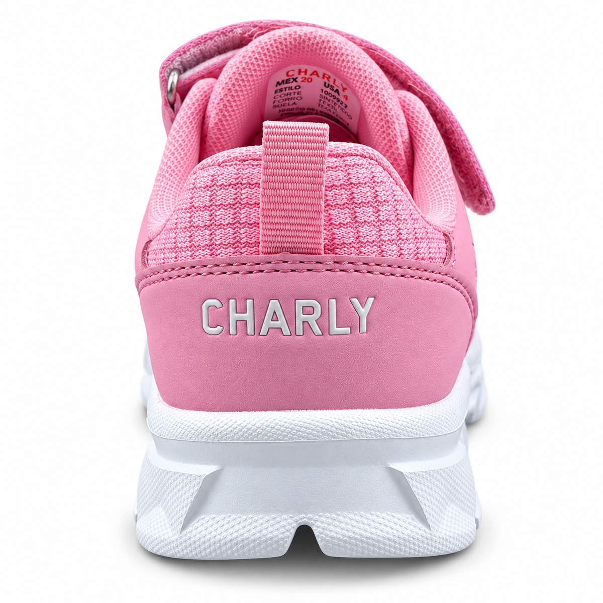 Tenis Charly Kids Niña 1065707 Contactel Ligero Rosa 15-23