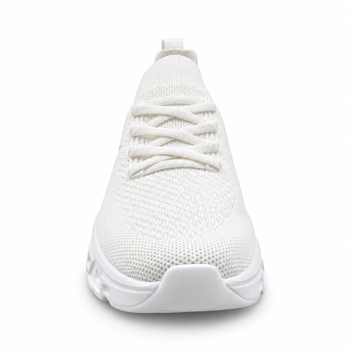 Tenis Charly Mujer 1043406 Slip On Running Gym Blanco Rosa