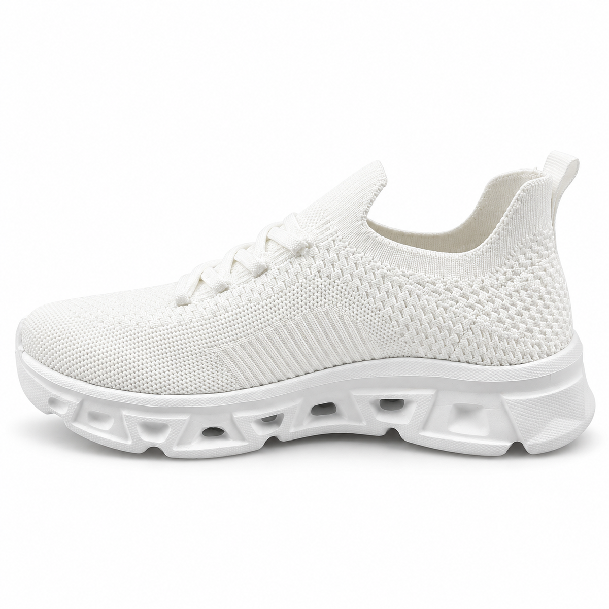 Tenis Charly Mujer 1043406 Slip On Running Gym Blanco Rosa