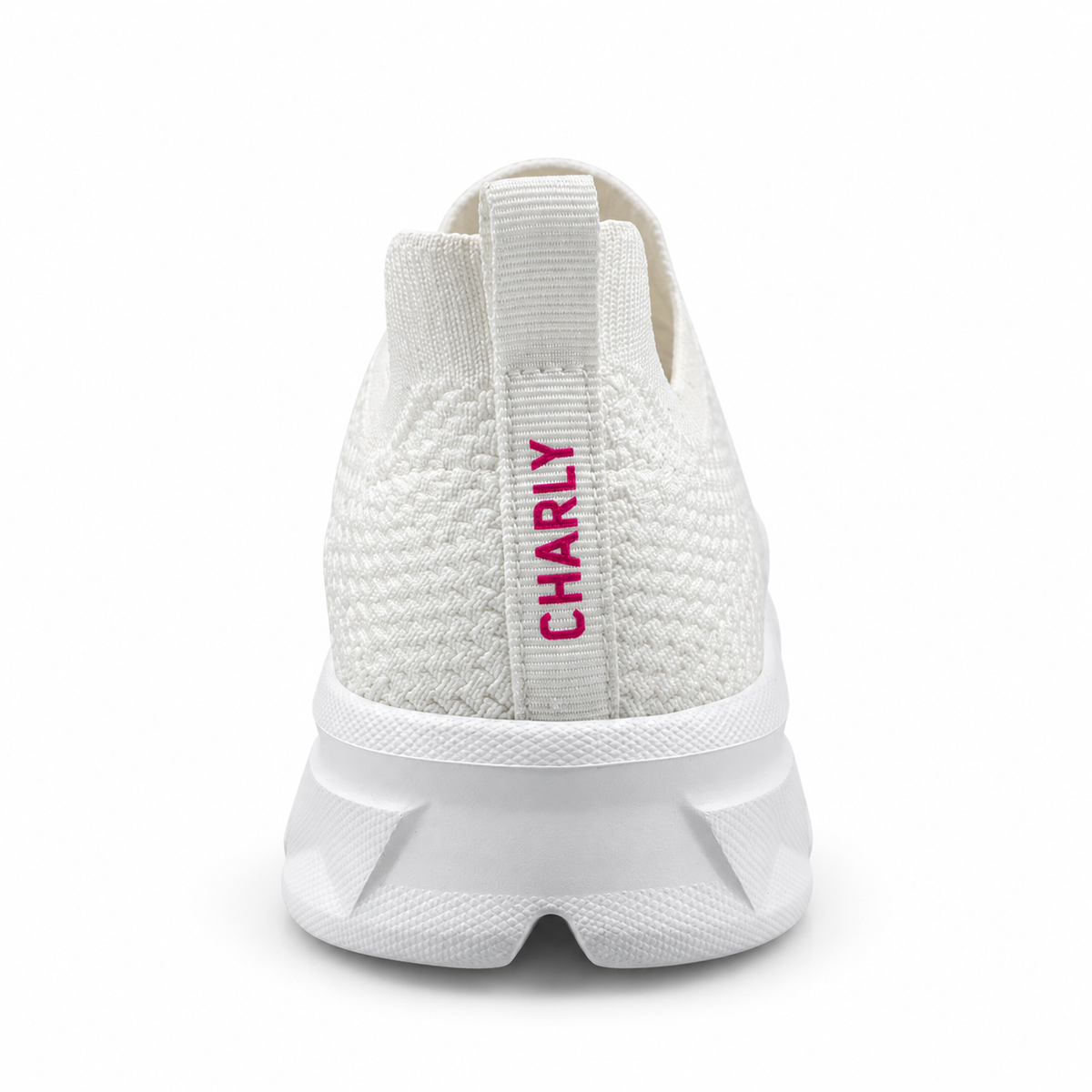 Tenis Charly Mujer 1043406 Slip On Running Gym Blanco Rosa