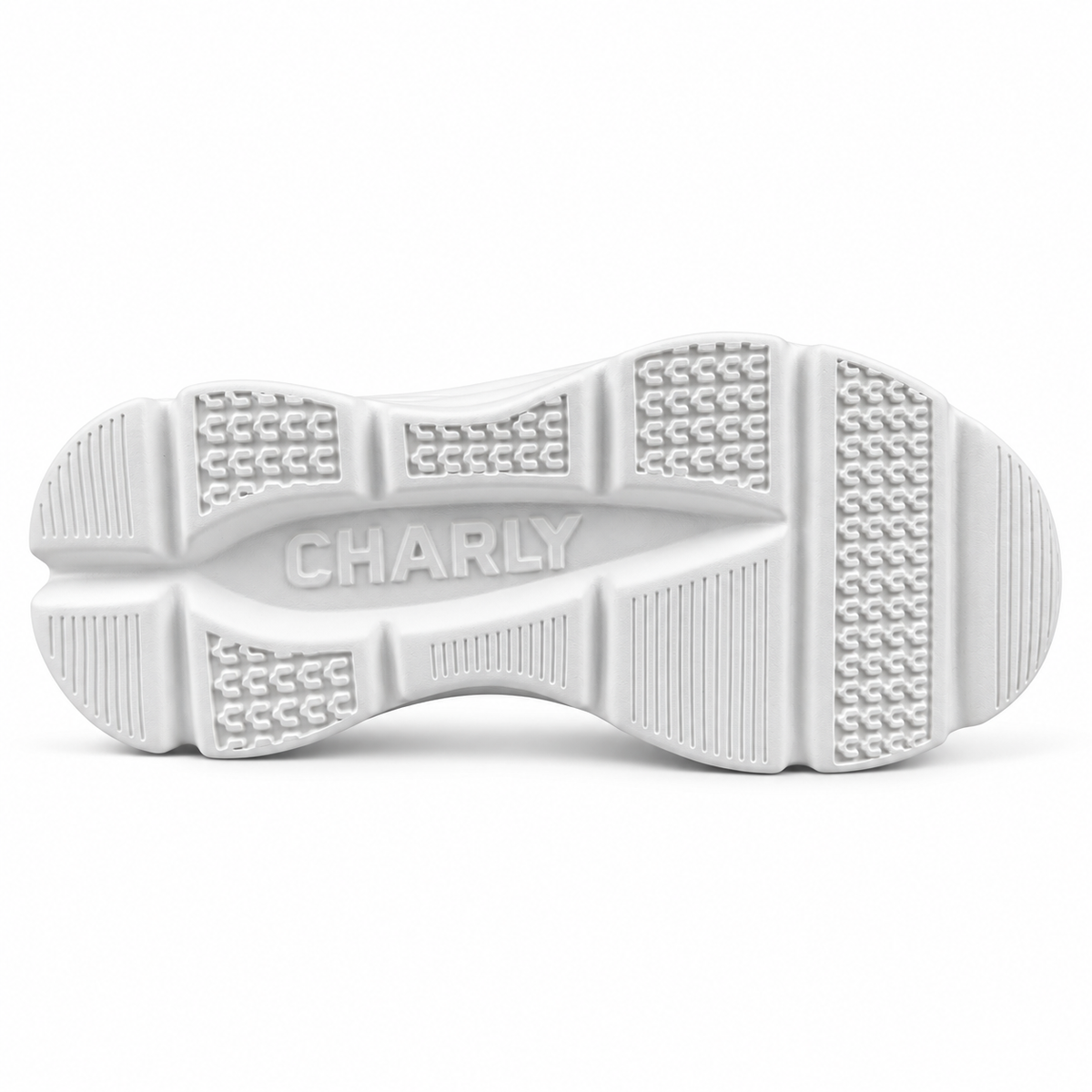 Tenis Charly Mujer 1043406 Slip On Running Gym Blanco Rosa
