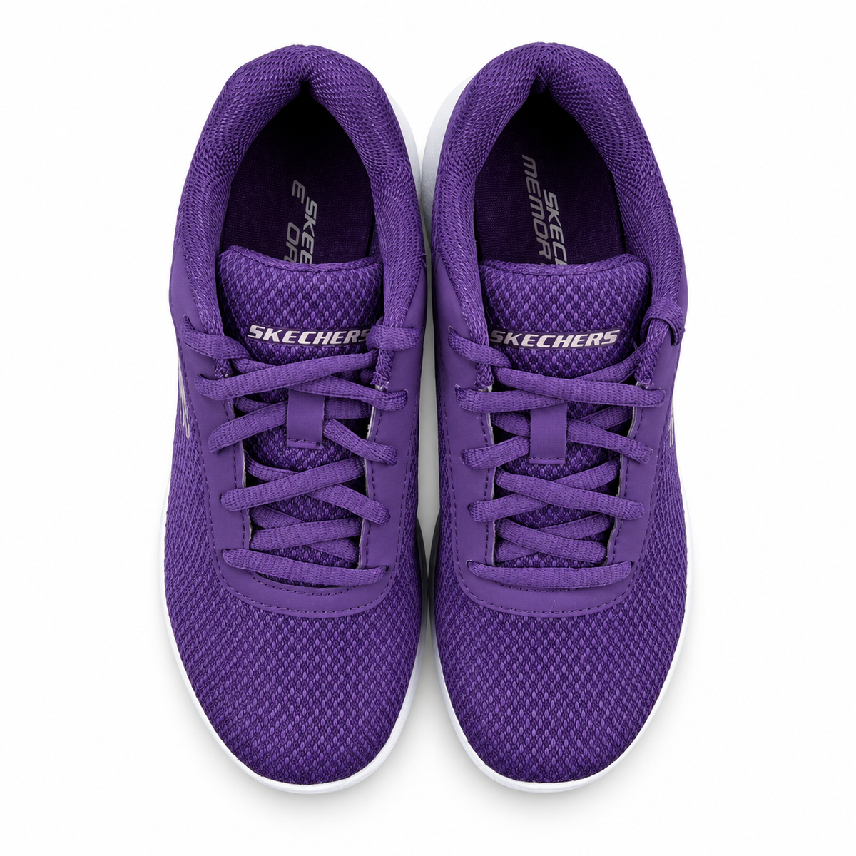 Tenis Skechers Mujer 21009mx Dkpr Memory Foam Morado Obscuro