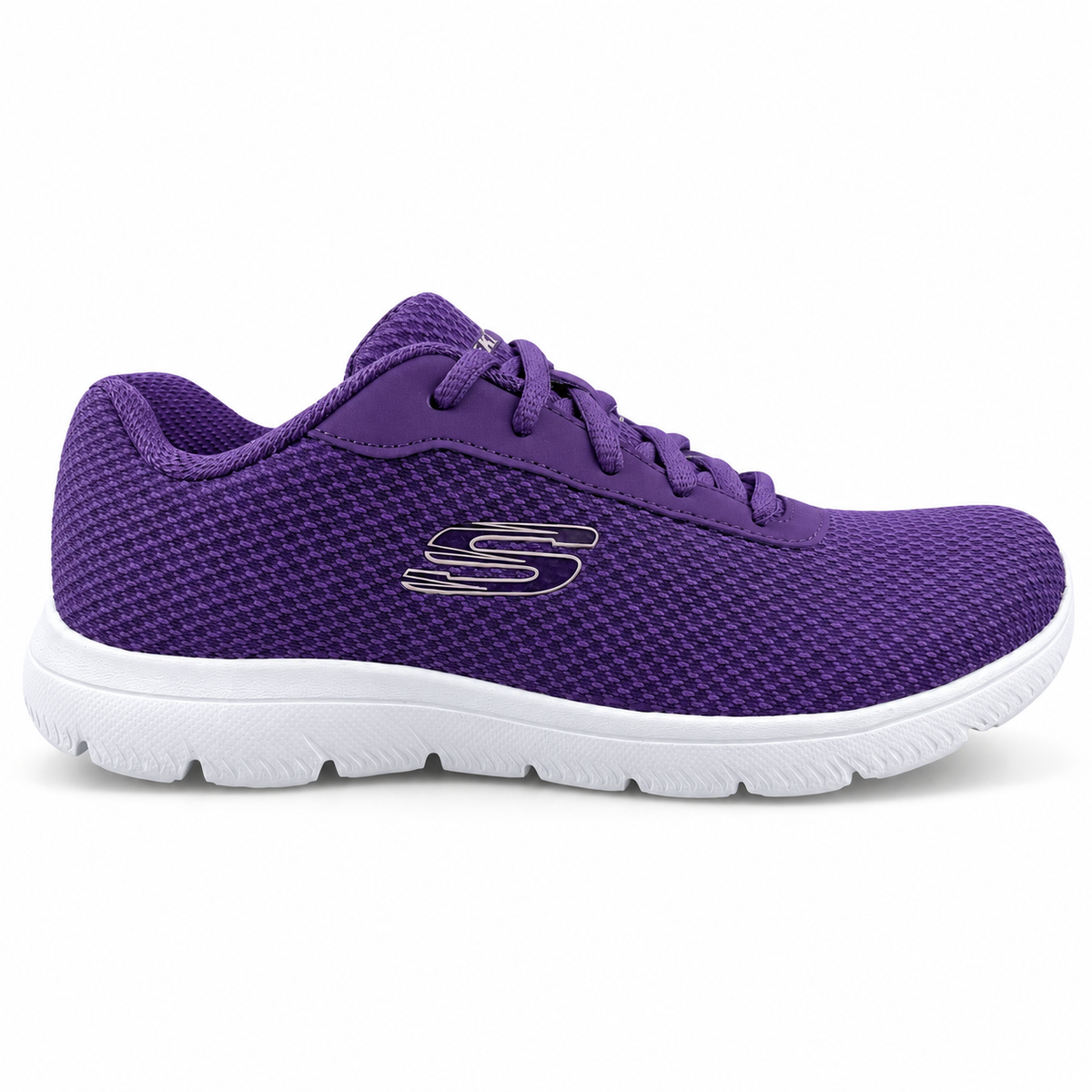 Tenis Skechers Mujer 21009mx Dkpr Memory Foam Morado Obscuro