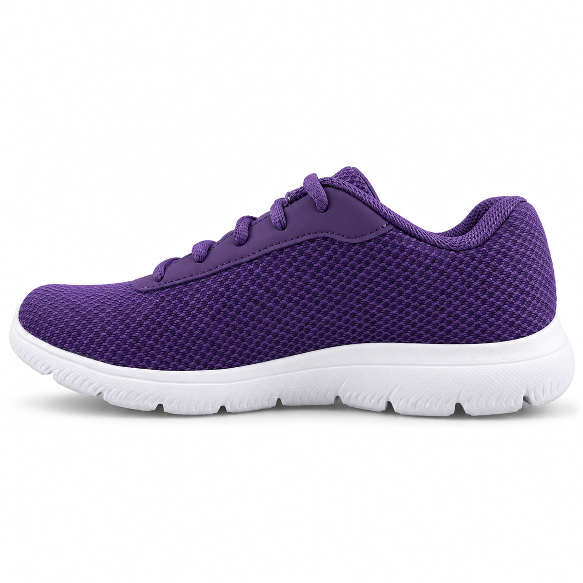Tenis Skechers Mujer 21009mx Dkpr Memory Foam Morado Obscuro