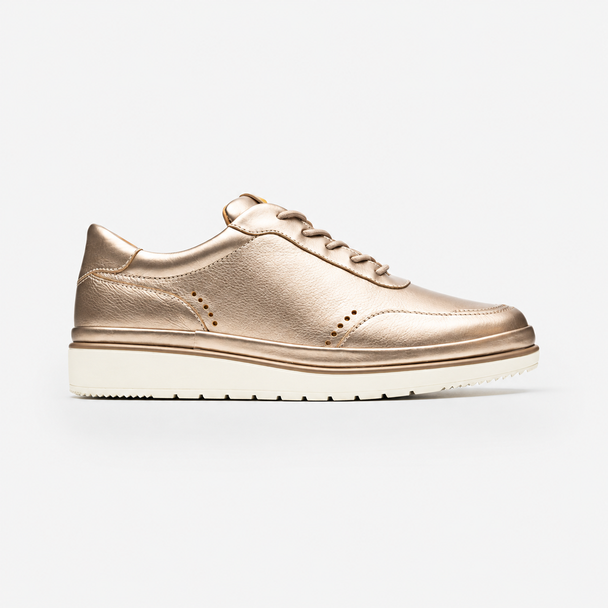 Tenis Quirelli Casuales Mujer 303301 Piel Cómodos Oro