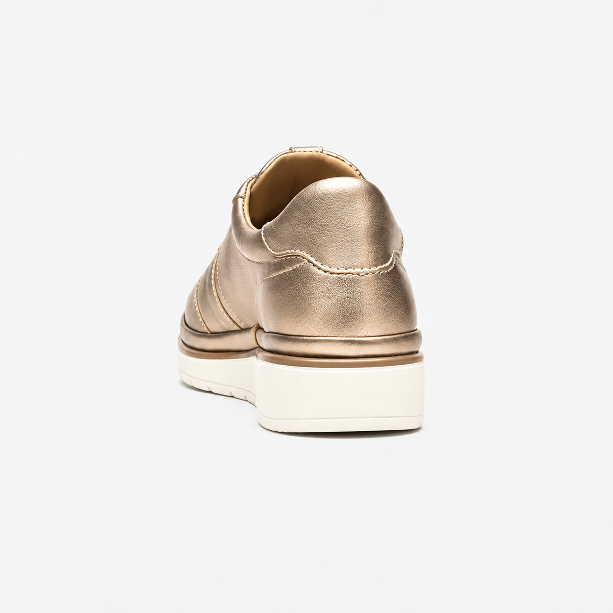 Tenis Quirelli Casuales Mujer 303301 Piel Cómodos Oro