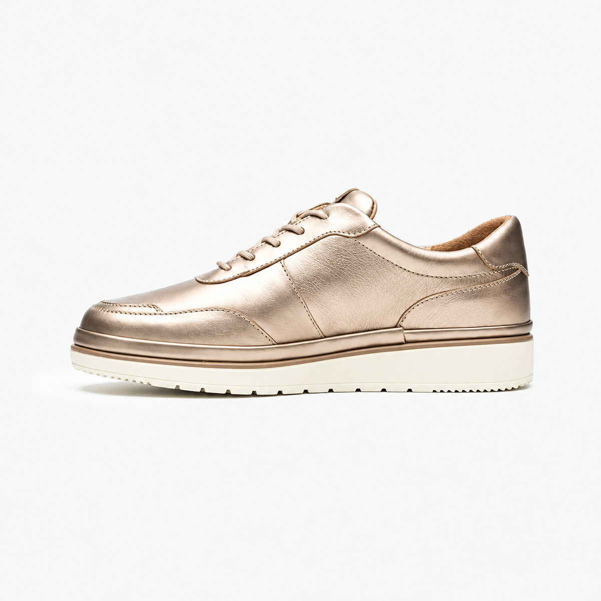 Tenis Quirelli Casuales Mujer 303301 Piel Cómodos Oro