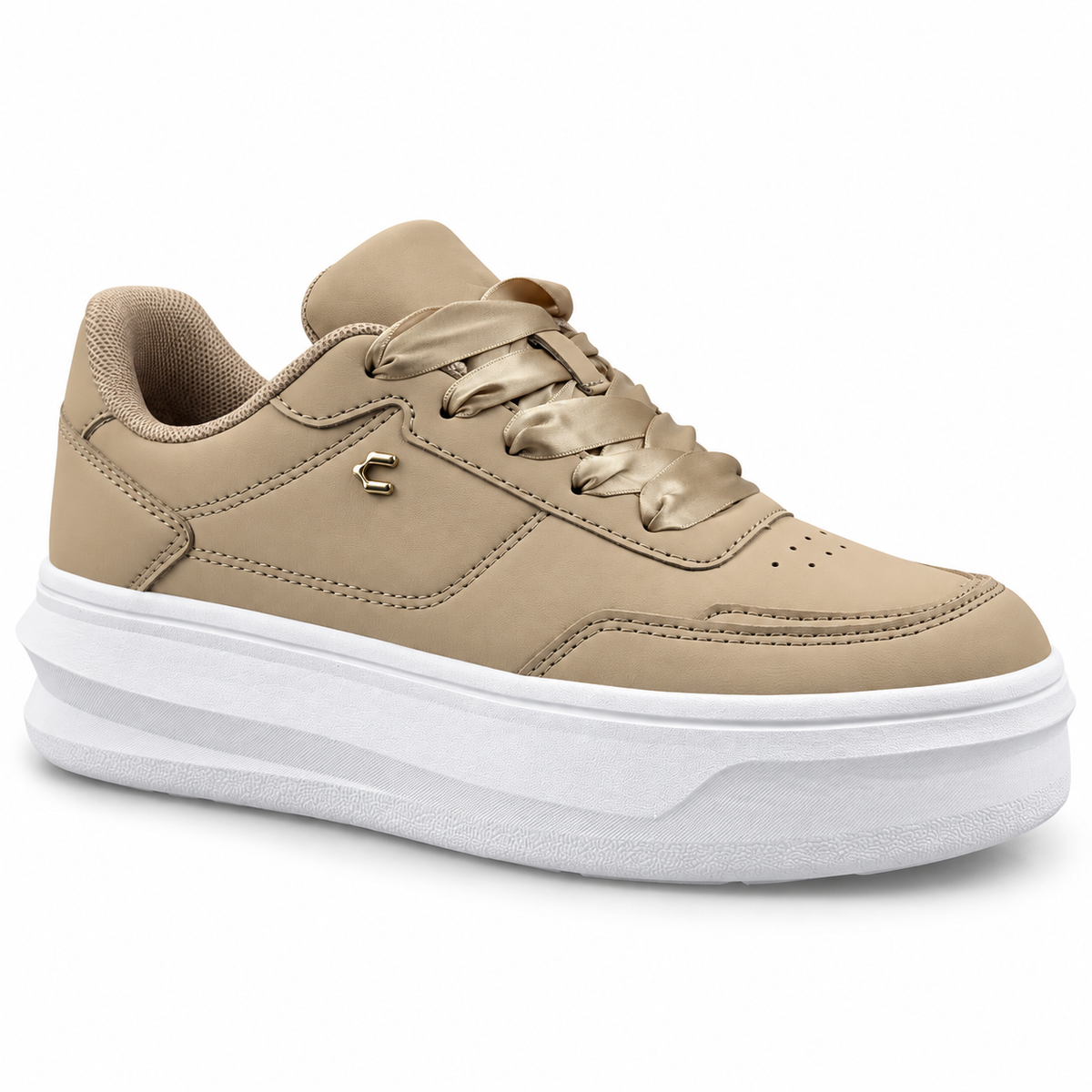 Tenis Charly Mujer 1043160 Plataforma Extra Light Beige