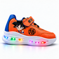 Tenis Dragon Ball Niño 34401 Luces Contactel Naranja 14-17
