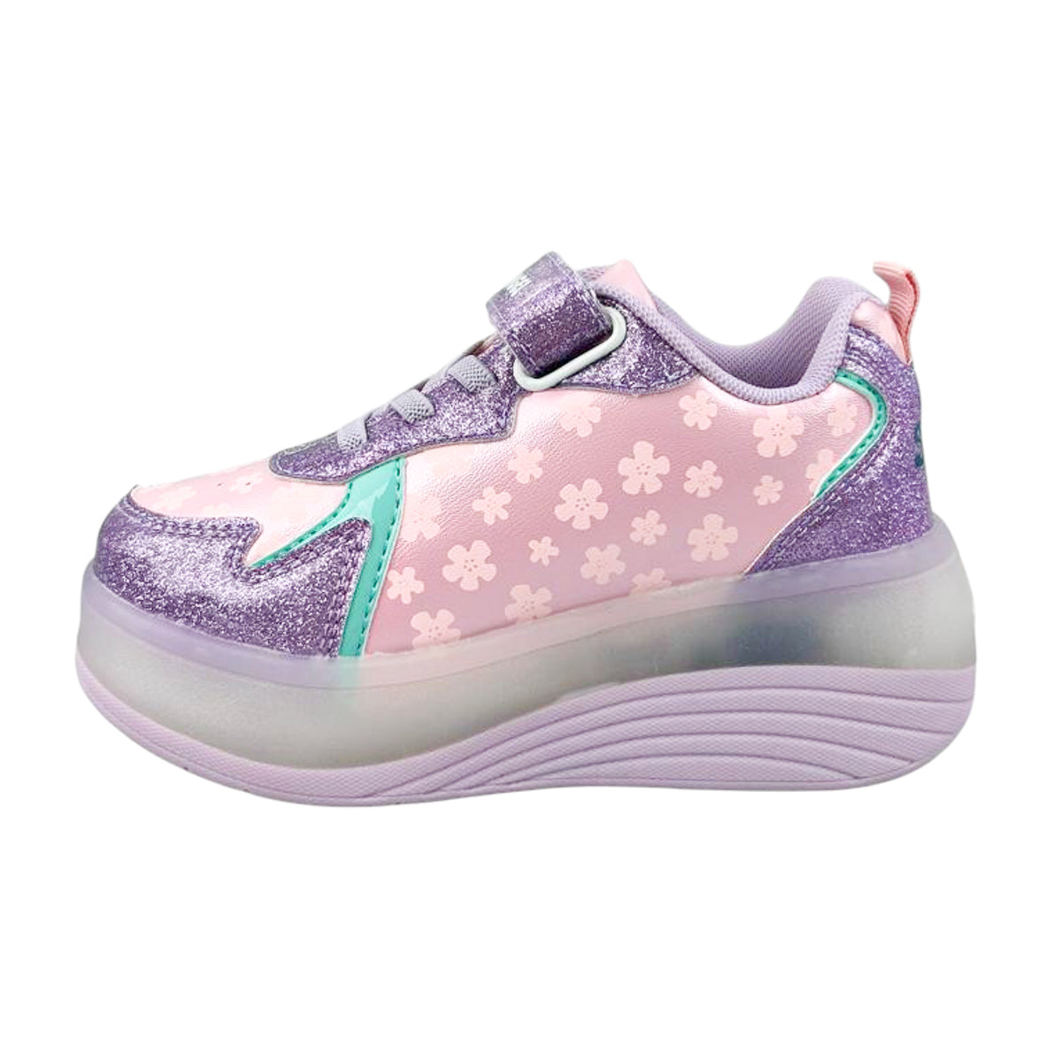 Tenis Patín Stitch Niña 9006 Luces Rueda Retráctil 18-22